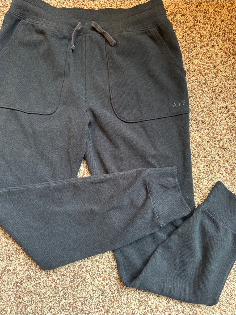 Abercrombie & Fitch Black Jogger Sweatpants
